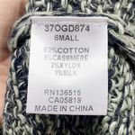 One Grey Day Tan Gray Stripped Bell Sleeve Knitted Sweater Photo 7