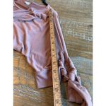 Wishlist Dusty‎ Rose Dolman Sleeve Keyhole Neck Medium Top Twist Front M Women’s Photo 6