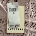 Industry Clothing NWT Medium Knit Sweater Coastal Grandma Cottagecore Grannycore Pink Photo 3