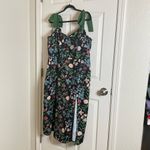 Cider Woven Sweetheart Floral Midi Dress Size 1XL Black Photo 1