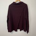Free People Juicy Long Sleeve M Date Night Waffle Knit Cowl Neck Dolman Sleeve Photo 3