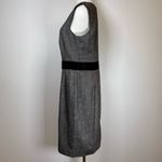 Banana Republic  Wool Blend Black & White Tweed V-Neck Sheath Dress Womens Size 8 Photo 3