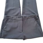 Zac & Rachel Pants Gray Ruffle Pockets Tapered Ankle Office Dress Slacks Size 12 Photo 7