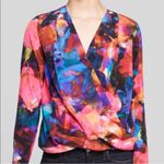Amanda Uprichard  Silk Crossover Blouse Small Photo 0