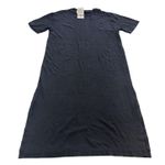 ZARA ‎ Shirt Dress Womens Medium Black Side Slit Short Sleeve Midi Length Casual Photo 0