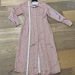 ZARA  Floral Print Silky Texture Long Sleeve Button Front Shirt Maxi Dress Sz XS Photo 12