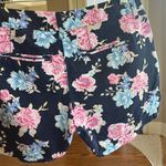 Old Navy  Blue Floral Cotton Chino Shorts Photo 5
