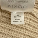 Vince 100% Cashmere $625 Wide Collar Cardigan Sweater Ribbed Trim Camel Medium Tan Photo 9