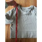 Aerie  Offline Grey Athletic Crop Top Size S Photo 3