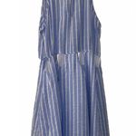 Love Riche Blue And White Striped Short Sundress  Photo 3