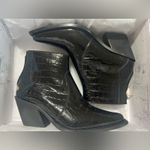 ANINE BING  Black Embossed Patent leather Tania Ankle Boots Booties NEW 40/10 Photo 11
