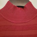 August Silk Mulled Wine Stripe Long Sleeve Turtleneck Medium Photo 7
