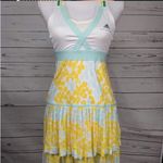 Adidas  Women's Stella McCartney Dress in White and Yellow Photo 2