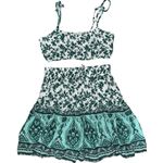 Princess Polly women’s small MEADOW SET WHITE/GREEN crop top skirt summer outfit Photo 5