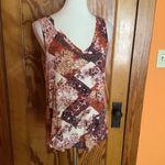 Maurice's Maurice’s 24 7 earthy daisies patchwork print v neck top Photo 4