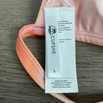Cupshe  Pink&Orange Watercolor Bikini Set Sz.L NWT Photo 3
