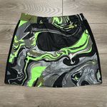 Jamie Sadock 17” Front Zip Golf Skirt Skort Green Black Swirl Size 12 Photo 2