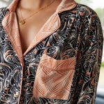 Anthropologie By  Mix Print Pajama Top Photo 1