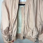 frame denim Frame Snap Detailed Ruched Shell Bomber‎ Jacket in Nude Medium MSRP $425 Photo 10