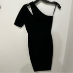 Milly  Black One-Shoulder Dress - Size Small Photo 5