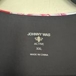 Johnny Was Bee Active Rose Patch Cross Hem Sports Bra athletic boho Size XXL Photo 3