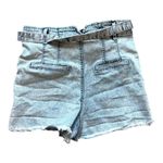 Celebrity Pink Womens  Light Acid Wash Button Fly Y2K Jean Shorts - Sz 11 / 30 Photo 3