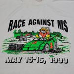 Hanes Vintage Shirt Size XXL Vintage 90s Shirt Race Against MS 1999 Graphic Tee Unisex T-shirt Photo 3