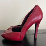 Gianni Bini Elegant Red Leather High Heels Photo 6
