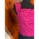 Free People  Intimately Pink Lace Bralette Crop Top NWOT sz L Photo 1