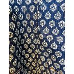 Kantha Blue Indigo Printed Cotton Jacket Size XL Reversible Handmade India Boho Photo 2