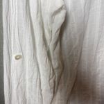 Blue Island White Long Sleeve Gauze Tunic Beach Swim Cover Up Top 100% Cotton M Photo 7