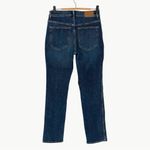 Madewell  Curvy Mid-Rise Stovepipe Jeans in Deming Wash | Sz 28 | Dark Wash Photo 3