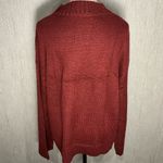 Elegant Maroon Oversized Sweater Size Medium Red Photo 8