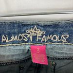 Almost Famous  distressed embroidered skinny jeans 3 Photo 2