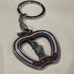 New York Keychain Americana Apple Statue of Liberty silver bag charm new Gray Photo 3