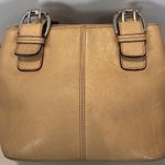 Tignanello Almond Pebbled Leather Handbag Purse READ Photo 1