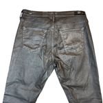 AG Adriano Goldschmied  The Legging Ankle Super Skinny Jeans Metallic Pewter 29R Photo 3