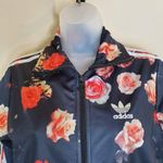 Adidas Originals Firebird Floral Roses Track Jacket Small Black Photo 4