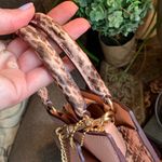 Coach Authentic Pebbled leather/Snakeskin embossed top handle crossbody/Satchel Photo 8