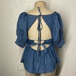 Pilcro Short-Sleeve Flouncy Babydoll Top Size 6 Photo 4