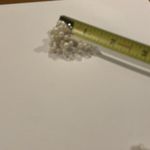 Gorgeous Signed Richelieu Beaded Clip On Crystal / Faux Pearl Earrings Photo 5