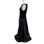 Tadashi Shoji Tadashi 80s Black Velvet Satin Rhinestone Ball Gown Prom Dress Women’s 8 Photo 5