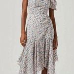 ASTR the Label Santorini purple Floral One Shoulder Midi Dress Size small nwot Photo 0