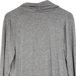 Zenergy by Chico’s Gray Knotted Sweatshirt Deep Cowl Neck size 2 or US 12 Womens Photo 8