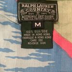Ralph Lauren Country Silk Skirt Vintage 90s Tropical Print Resort Wear Rare Med Photo 1