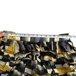 Diane Von Furstenberg  DVF 100% Silk Multicolor Ruffle Skirt Size 8 Photo 6