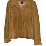 Rafaella  Brown Button Close Corduroy Feel Jacket Size 16 Photo 0