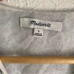 Madewell Georgette Ruffle-Sleeve Peplum Top in Americana Floral Sz Small Photo 3