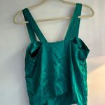 Morgan Taylor Vintage Emerald Green Silk Top Photo 1