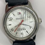 Tommy Hilfiger  silver tone women’s watch 30mm case size plastic band running Photo 1